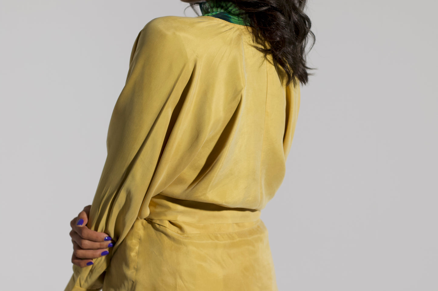 AKMUO wrap top yellow