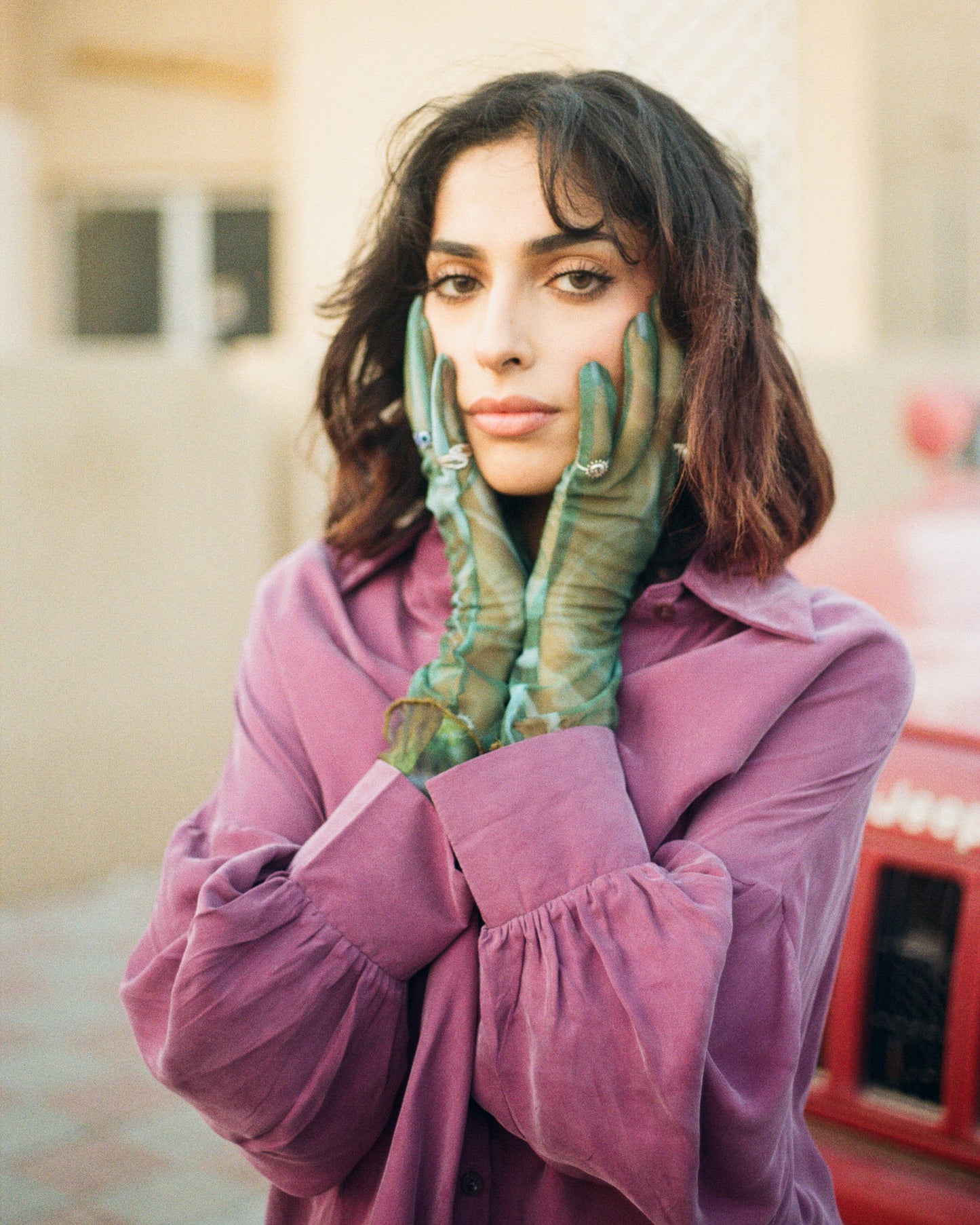 MARBLE mesh gloves