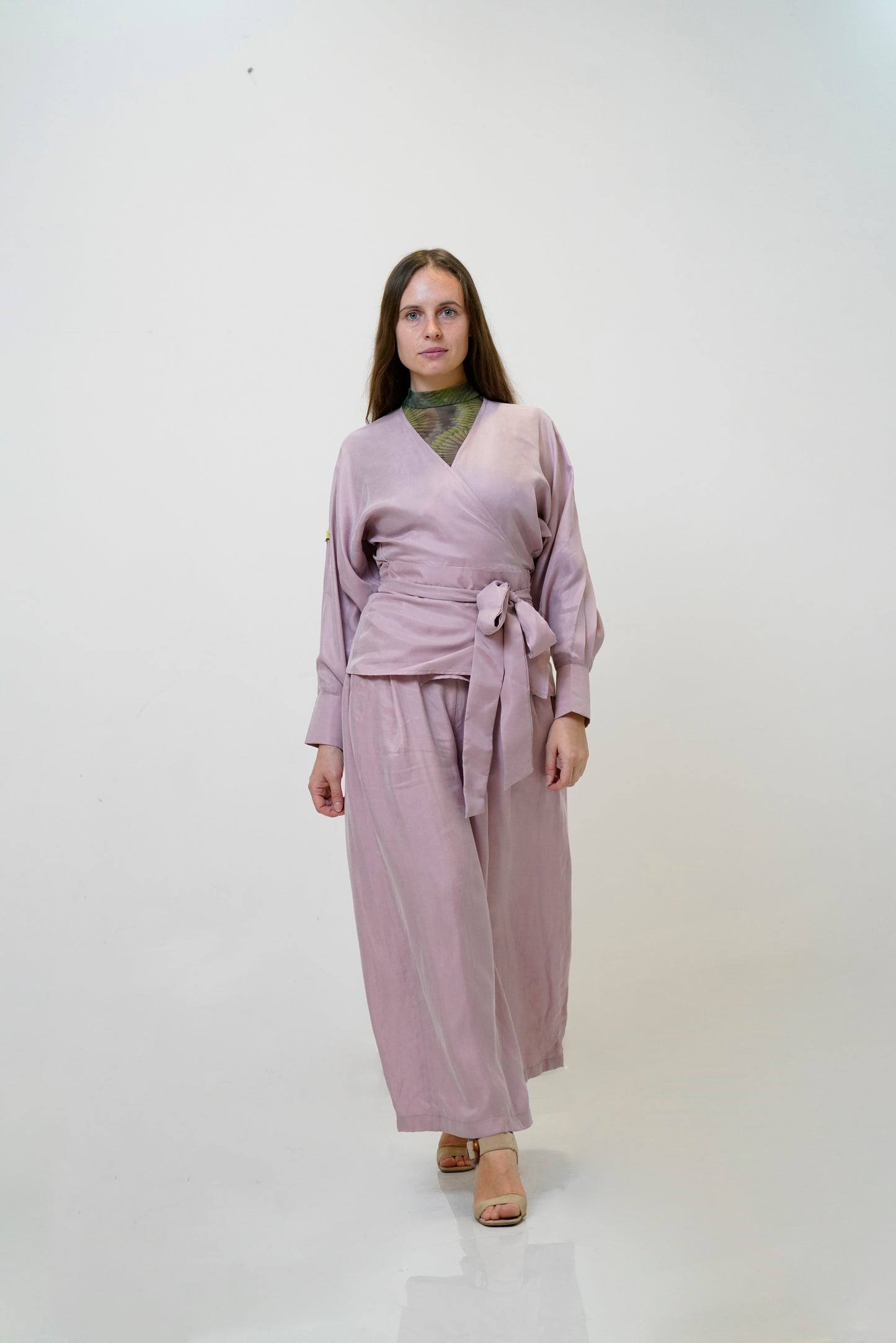 AKMUO wrap top pink